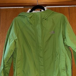 North Face Green rain shell